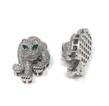 CZ Micro Pave Leopard Link, Leopard Findings, Leopard Pendant, CZ Pave Pendant, Jewelry Findings, Jewelry Supplies, CZ Multi Strand Link