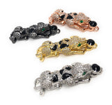 CZ Micro Pave Leopard Connector, Pave Findings, CZ Pave Connectors, Jewelry Findings, Jewelry Supplies, for DIY Jewelry Making, 1 Pc