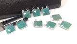 Sterling Silver Amazonite Gemstone Connector, Bulk Charms, Jewelry Supplies for Jewelry Making, Wholesale Jewelry Findings, 1 Pc