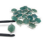 Sterling Silver Amazonite Gemstone Connector, Briolette Connectors, Jewelry Supplies for Jewelry Making, Wholesale Jewelry Findings, 1 Pc