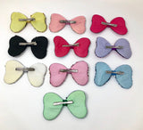 10 Pcs Reversible Sequin Bow Hair Clips, Hair Bow With Alligator Clips, Colorful Rainbow Sequins Hair Bow Girl Barrette Hair Accessories