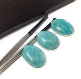 3Pcs Amazonite Gemstone Charms, Sterling Silver Charms, Natural Peruvian Amazonite Charms, DIY Jewelry Making Supplies