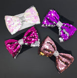 Flip Sequins Bow Headband, Head Wrap for Girls, Stretchy Headband, Turban Headbands, Wide Headbands, 14" Headband with Large 6-1/2" Bow 1 Pc