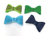 2" Sequins Bows for DIY Headbands, DIY Crafts, Headwear Supplies, Mini Bow Headband DIY Supply, Bow Embellishments, 1 Pc