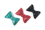 2" Sequins Bows for DIY Headbands, DIY Crafts, Headwear Supplies, Mini Bow Headband DIY Supply, Bow Embellishments, 1 Pc