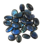 Wholesale Labradorite Cabochon, Natural Gemstone Labradorite Cabochon, Wire Wrapping Jewelry Supplies, Jewelry Making, 28mm-38mm, 4Pc/5Pc