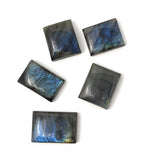 Wholesale 5 Pcs Shape Labradorite Cabochon, Natural Gemstone Labradorite Cabochon, Wire Wrapping Jewelry Supplies, DIY Jewelry 22mm-27mm