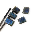 Wholesale 5 Pcs Shape Labradorite Cabochon, Natural Gemstone Labradorite Cabochon, Wire Wrapping Jewelry Supplies, DIY Jewelry 22mm-27mm