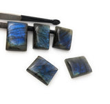 Wholesale 5 Pcs Shape Labradorite Cabochon, Natural Gemstone Labradorite Cabochon, Wire Wrapping Jewelry Supplies, DIY Jewelry 22mm-27mm