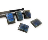Wholesale 5 Pcs Shape Labradorite Cabochon, Natural Gemstone Labradorite Cabochon, Wire Wrapping Jewelry Supplies, DIY Jewelry 22mm-27mm