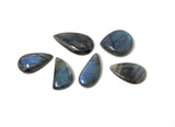 Wholesale 7 Pcs Labradorite Cabochon, Natural Gemstone Labradorite Cabochon, Wire Wrapping Jewelry Supplies, 24mm-35mm