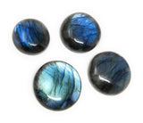 4 Pcs Labradorite Cabochon, Natural Gemstone Labradorite Cabochon, Wire Wrapping Jewelry Supplies, Wholesale Cabochons, 25mm-34mm