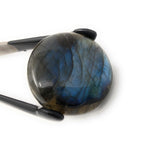 4 Pcs Labradorite Cabochon, Natural Gemstone Labradorite Cabochon, Wire Wrapping Jewelry Supplies, Wholesale Cabochons, 25mm-34mm