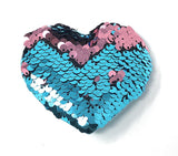 Reversible Sequin Heart Shape Hair Clips, Sequins Hair Bow Kids Hair Accessories, Valentines Clips for Girls, 1 Pc