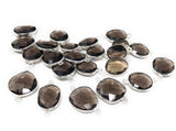 5Pcs/4Pcs Smokey Quartz Connectors, Sterling Silver Gemstone Connectors, Wholesale Jewelry Findings for DIY Jewelry Making, Bulk Lot Charms