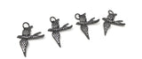 CZ Micro Pave Bird Charms, Jewelry Supplies for DIY Jewelry Making, Flying Bird Animal Charms, CZ Charms, 1 Pc