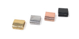 CZ Micro Pave Square Beads, Pave Beads, Spacer Beads, CZ Bulk Beads, Pave Spacer Beads, Jewelry Findings for DIY Jewelry Making, 1 Pc