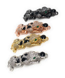CZ Micro Pave Leopard Connector, Pave Findings, CZ Pave Connectors, Jewelry Findings, Jewelry Supplies, for DIY Jewelry Making, 1 Pc