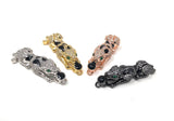 CZ Micro Pave Leopard Connector, Pave Findings, CZ Pave Connectors, Jewelry Findings, Jewelry Supplies, for DIY Jewelry Making, 1 Pc