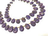 Purple Copper Turquoise Gemstone Beads, Turquoise Beads, Wholesale Bulk Beads for DIY Jewelry Making, Jewelry Supplies, 10X7.5mm , 23 Pcs