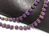 Purple Copper Turquoise Gemstone Beads, Turquoise Beads, Wholesale Bulk Beads for DIY Jewelry Making, Jewelry Supplies, 10X7.5mm , 23 Pcs