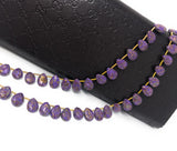 Purple Copper Turquoise Gemstone Beads, Turquoise Beads, Wholesale Bulk Beads for DIY Jewelry Making, Jewelry Supplies, 10X7.5mm , 23 Pcs