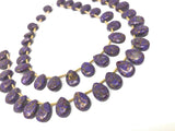 Purple Copper Turquoise Gemstone Beads, Turquoise Beads, Wholesale Bulk Beads for DIY Jewelry Making, Jewelry Supplies, 10X7.5mm , 23 Pcs