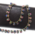 Mohave Multi Gemstone Copper Turquoise Beads - Tourmaline - Lapis Lazuli , Gemstone Beads, Healing Crystal Beads, Jewelry Supplies, 23 Pcs