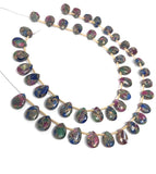 Mohave Multi Gemstone Copper Turquoise Beads - Tourmaline - Lapis Lazuli , Gemstone Beads, Healing Crystal Beads, Jewelry Supplies, 23 Pcs