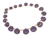 Purple Copper Turquoise Gemstone Beads, Turquoise Beads, Wholesale Bulk Beads for DIY Jewelry Making, Jewelry Supplies, 8.5mmX8.5mm , 19 Pcs