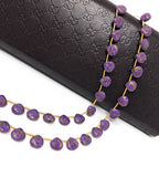 Purple Copper Turquoise Gemstone Beads, Turquoise Beads, Wholesale Bulk Beads for DIY Jewelry Making, Jewelry Supplies, 8.5mmX8.5mm , 19 Pcs