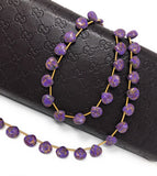 Purple Copper Turquoise Gemstone Beads, Turquoise Beads, Wholesale Bulk Beads for DIY Jewelry Making, Jewelry Supplies, 8.5mmX8.5mm , 19 Pcs