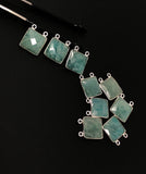 Sterling Silver Amazonite Gemstone Connector, Bulk Charms, Jewelry Supplies for Jewelry Making, Wholesale Jewelry Findings, 1 Pc