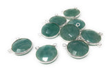 Sterling Silver Amazonite Gemstone Connector, Amazonite Charms, Bulk Jewelry Supplies for Jewelry Making, Wholesale Jewelry Findings, 1 Pc