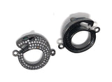 CZ Micro Pave Leopard Connector, Pave Findings, CZ Pave Link Charm Connectors, Jewelry Findings, Jewelry Supplies, DIY Jewelry Making, 1 Pc
