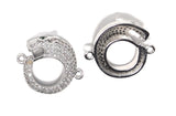 CZ Micro Pave Leopard Connector, Pave Findings, CZ Pave Link Charm Connectors, Jewelry Findings, Jewelry Supplies, DIY Jewelry Making, 1 Pc