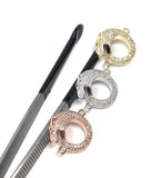 CZ Micro Pave Leopard Connector, Pave Findings, CZ Pave Link Charm Connectors, Jewelry Findings, Jewelry Supplies, DIY Jewelry Making, 1 Pc