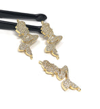 CZ Micro Pave Mermaid Connector, Pave Findings, CZ Gold Plated Connectors, Jewelry Findings, Jewelry Supplies for DIY Jewelry Making, 1 Pc