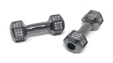 Pave Dumbbell Beads, CZ Micro Pave Fitness Dumbbell Connector Beads, Jewelry Supplies, Jewelry Findings for DIY Jewelry Making, 23mmX7mm