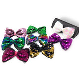 Reversible Sequin Mermaid Bow Hair Clips, Colorful Rainbow Sequins Hair Bow Kids Hair Accessories, Girls Barrette Clips, 1 Pc