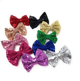 Sequin Bow Hair Clips, Hair Bow Kids Girl Hair Accessories, Girls Hair Clip , Pigtail Hair Clips, 1 Pc