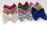 Sequin Bow Hair Clips, Hair Bow Kids Girl Hair Accessories, Girls Hair Clip , Pigtail Hair Clips, 1 Pc