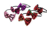 Hair Bow Headband, Flip Sequins Hairband, Girls Headband, Hair Accessories, Large Bow Mermaid Headband, Birthday Gift and Party Favors, 1 Pc