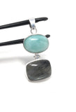 Labradorite Pendant, Larimar Pendant, Gemstone Pendant, Gemstone Jewelry, Sterling Silver Pendant, Bohemian Jewelry, Wholesale Pendant