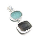 Labradorite Pendant, Larimar Pendant, Gemstone Pendant, Gemstone Jewelry, Sterling Silver Pendant, Bohemian Jewelry, Wholesale Pendant