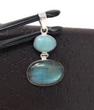 Labradorite Pendant, Larimar Pendant, Gemstone Pendant, Gemstone Jewelry, Sterling Silver Pendant, Bohemian Jewelry, Wholesale Pendant