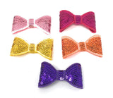 2" Sequins Bows for DIY Headbands, DIY Crafts, Headwear Supplies, Mini Bow Headband DIY Supply, Bow Embellishments, 1 Pc