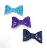 2" Sequins Bows for DIY Headbands, DIY Crafts, Headwear Supplies, Mini Bow Headband DIY Supply, Bow Embellishments, 1 Pc