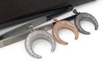 CZ Micro Pave Double Horn Pendant, Moon Crescent Pendants, Jewelry Supplies, Jewelry Findings, Micro Pave Pendants, DIY Jewelry, 1 Pc