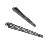 CZ Micro Pave Spike Charm, Pave Charm, Jewelry Supplies, DIY Jewelry, Micro Pave Charm, Dagger Charm, Spike Charms, 1 Pc